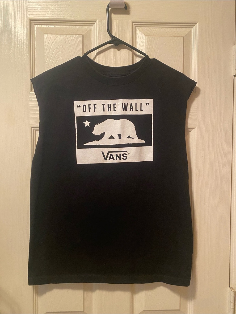 Vans Black Men’s Tee with White Logo